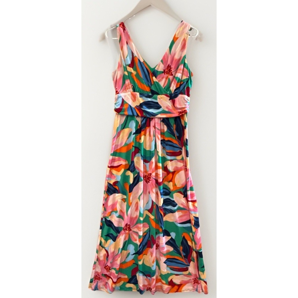 Pappagallo Dress, Size M, Bold, Fun, Floral,